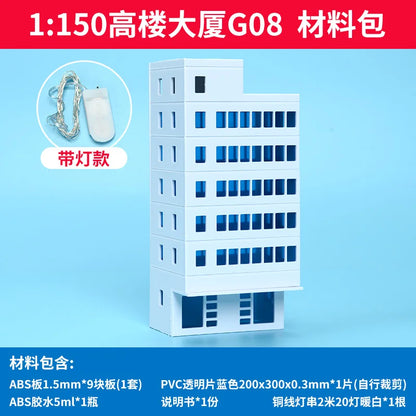 1/150 N Scale Diorama Models Architecture Building House Outdoor City Railway Layout Street Building Scene Model Toy Gift