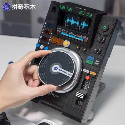 Pantasy DJ Turntables Series Building Block Kawaii Assembly Toys Collectible Models Desktop Ornaments Holiday Gifts