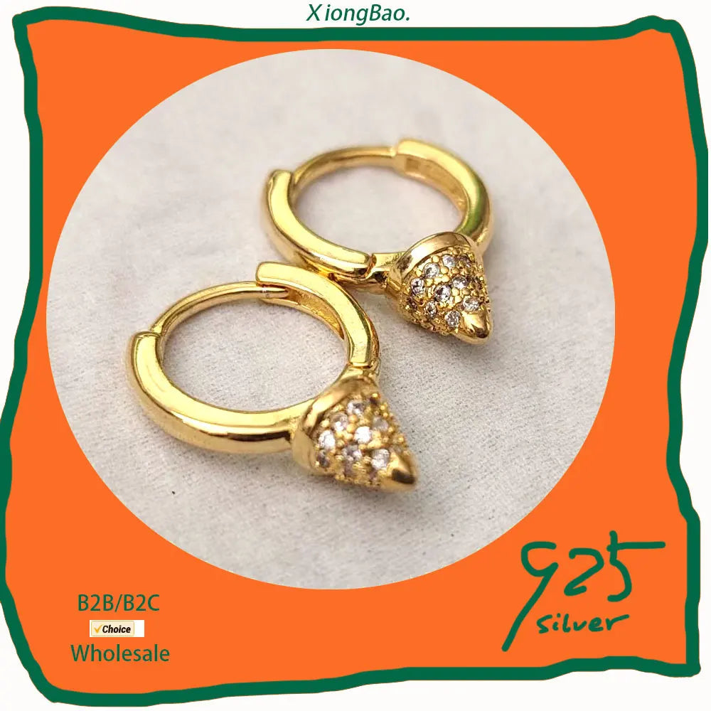925 Sterling Silver Geometry Asymmetric Earring for Women Girl Simple Office Jewelry Gift Dropshipping