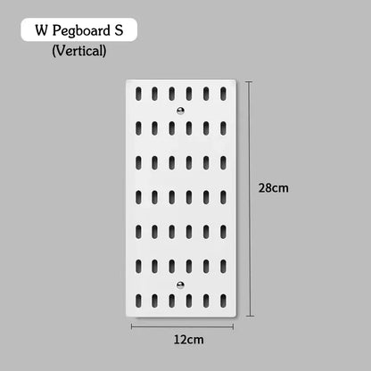 DIY Pegboard Accessories No Punching Kitchen Organization Shelf Storage Box Hooks Wall Organizer Crafts For Garage Room