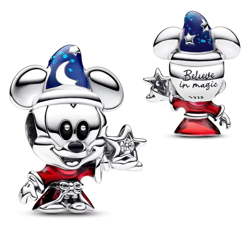 Hot selling 925 sterling silver Disney cartoon wizard charm bead pendant, suitable for original DIY bracelet, women's birthday