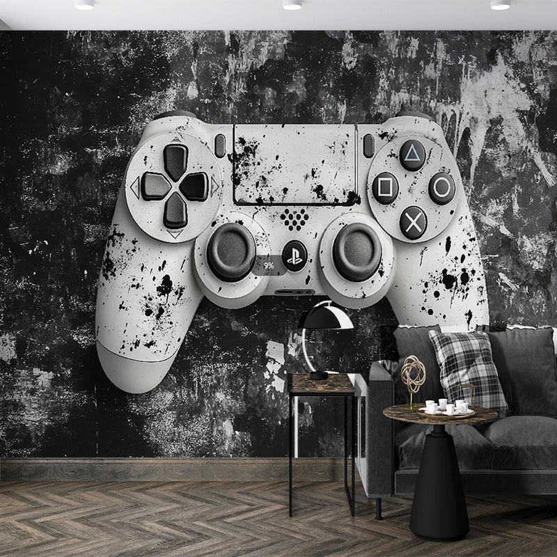 Milofi Custom 3D Wallpaper, Mural, Graffiti, Colorful Painting, Game Console Background Wall Decoration Painting