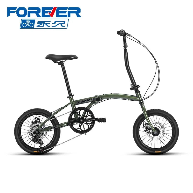 New forever Foldable Bicycle Adult Ultra Light Portable Trunk Bicycle 16inch