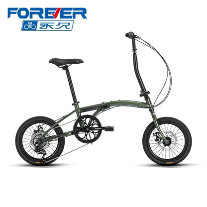 New forever Foldable Bicycle Adult Ultra Light Portable Trunk Bicycle 16inch