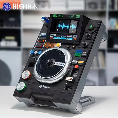 Pantasy DJ Turntables Series Building Block Kawaii Assembly Toys Collectible Models Desktop Ornaments Holiday Gifts