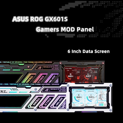 4pcs ASUS ROG GX601S Case Panel Magnet ATX PC Shroud 5V3PIN ARGB DATA Monitor DIY Gamers Refit Chassis Cabinet MOD New Arrival