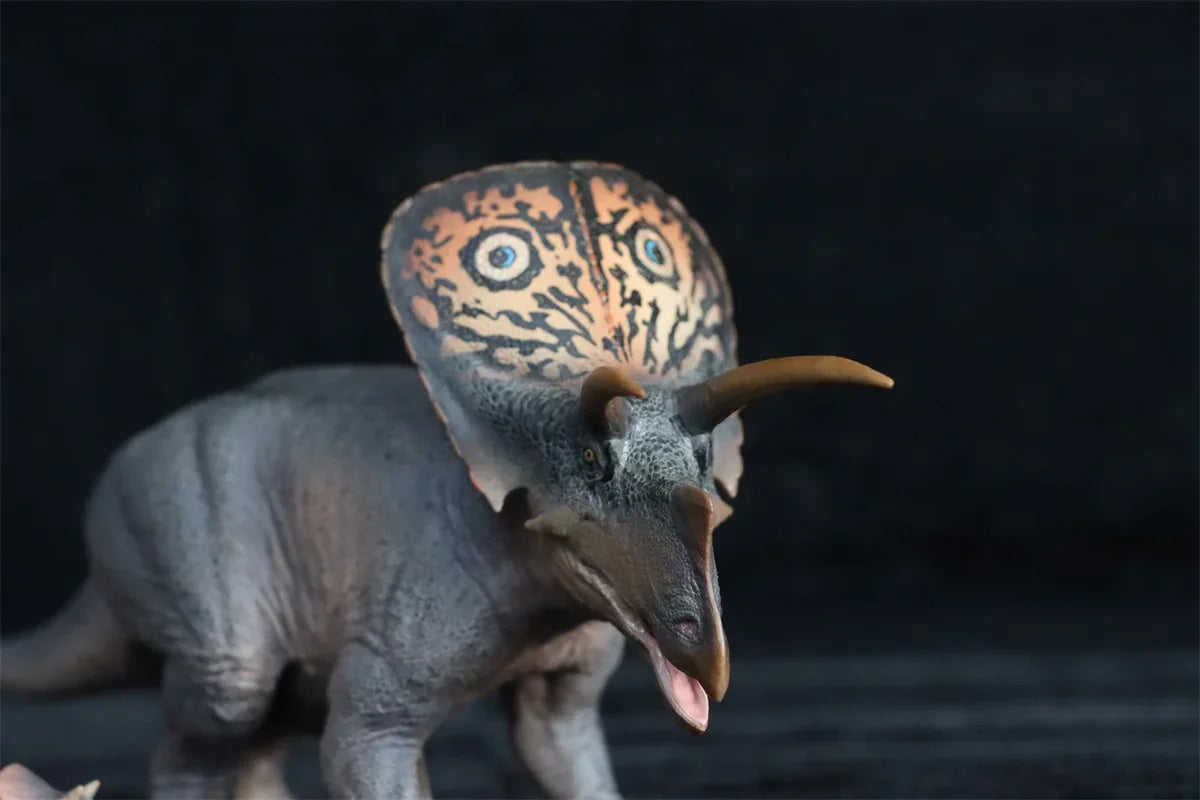 PNSO Aubrey the Torosaurus & the Suborder Ceratopsia Figure Dinosaur Museum Model Collector Animal Scientific Art Exhibition