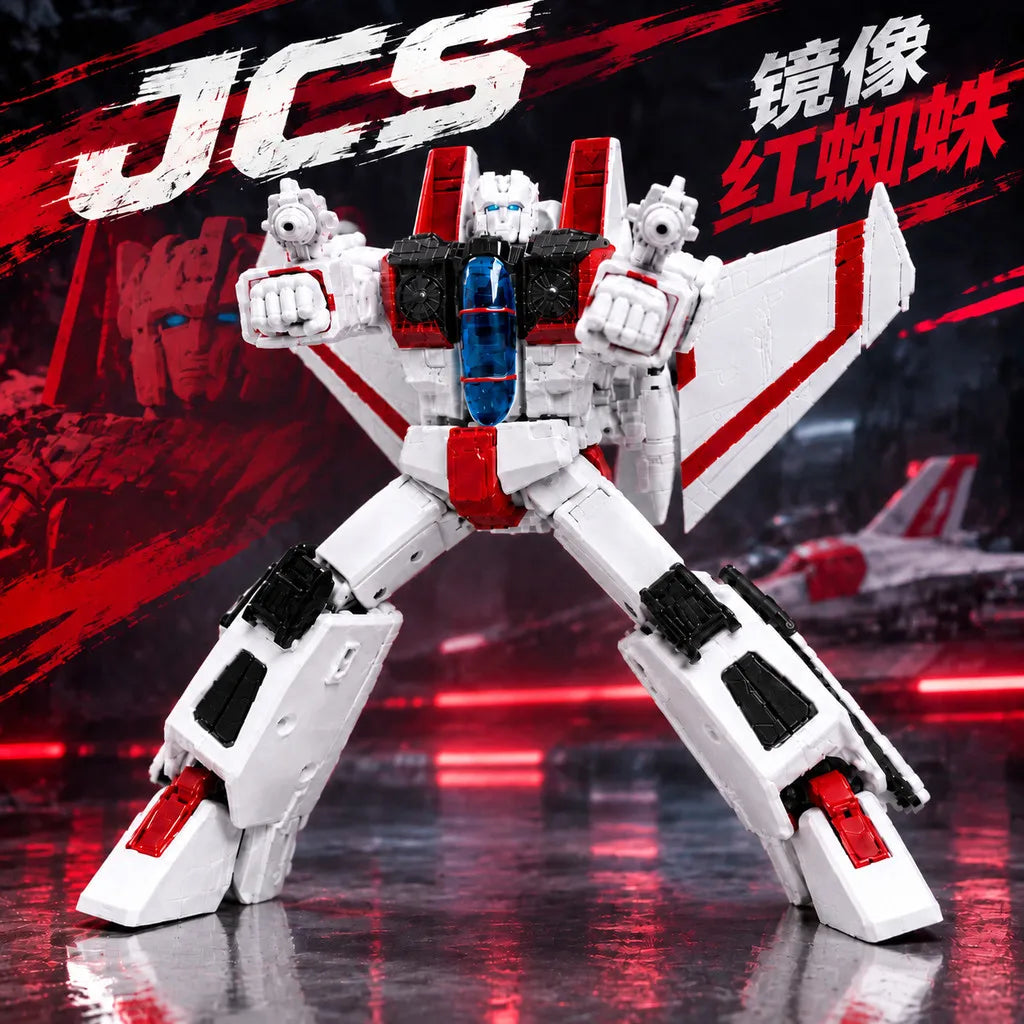 New JCS SS86 Starscream Action Figure KO Transformation Seekers G1 Skywarp Thundercracker Figures 18cm Collection Model Toys