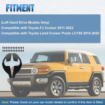For Toyota FJ Cruiser 2011-2022 Land Cruiser Prado LC150 2010-2020 Front Mudflaps Splash Guards Mud Flaps Fender Liners Shield