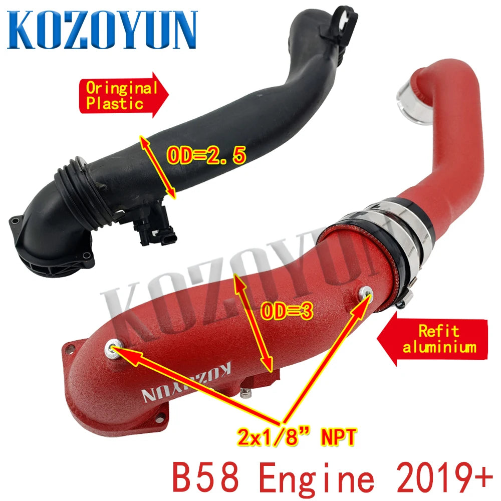 Charge Pipe Turbocharger Intake Pipe for B58 Toyota GR Supra A90 3.0T 2020+