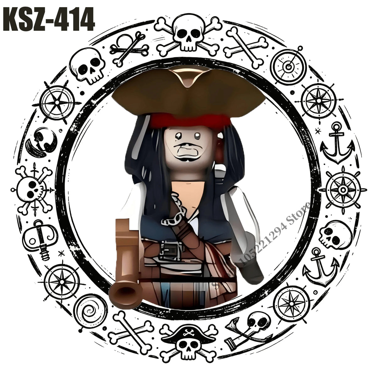 Pirates of the Caribbean building blocks toys Jack Sparrow William Turner Elizabeth Swann MINI brick toys Assemble toys gifts