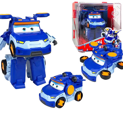 New Hot Super Wings Large Transformation Anime Transformation Flat Robot Action Character Transformation Toy Children'S Gift