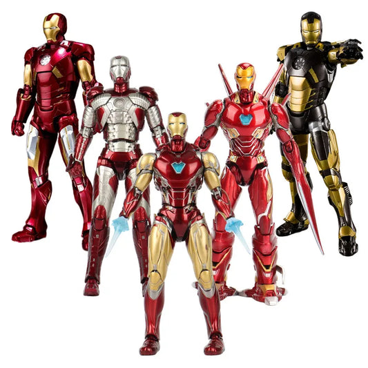 Iron Man MK85 MK50 MK20 MK5 MK7 Action Figure Model Collectible Toys birthday Gift for Children