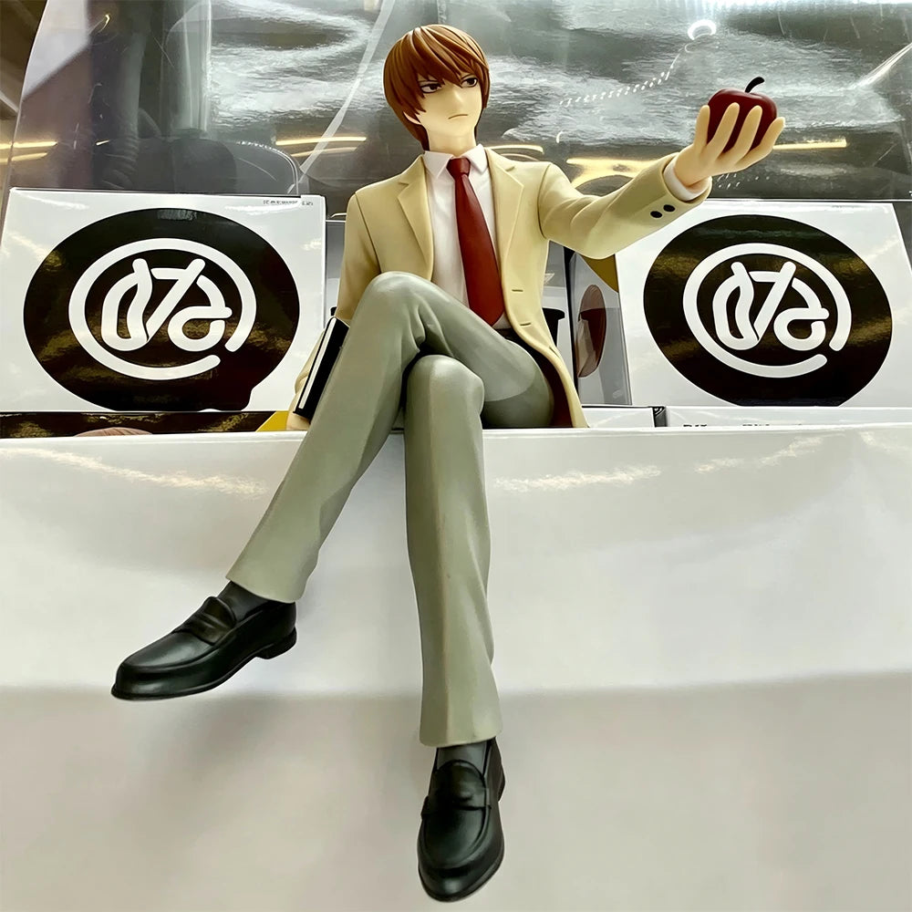 16CM Yagami Light Figure Death Note Anime Noodle Stopper Figure Desktop Golf Model Toy Gift Collection Ornaments PVC Dolls