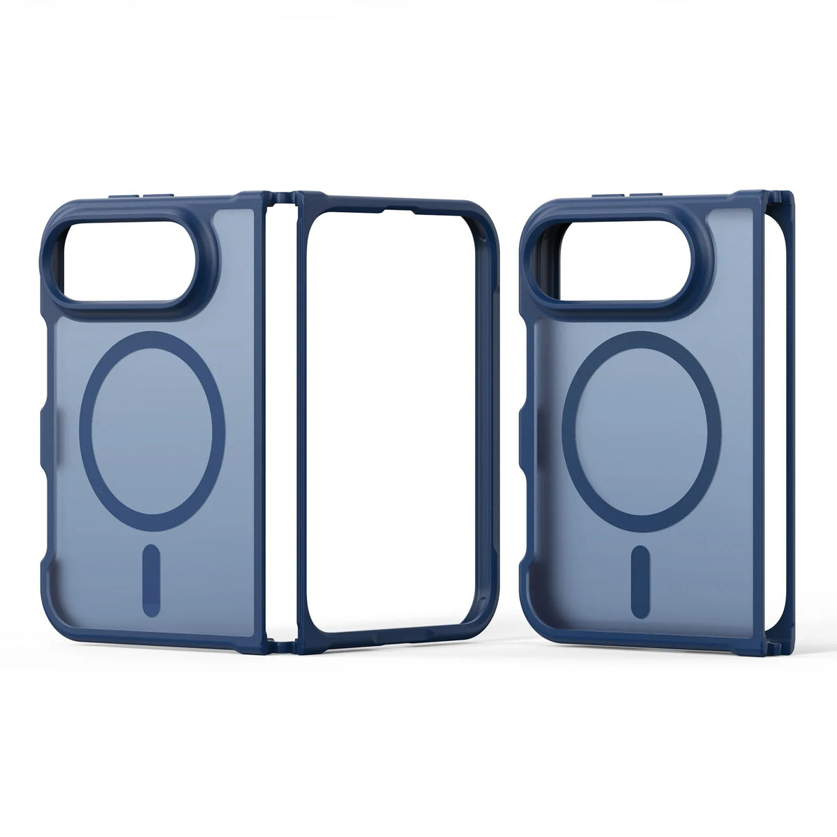 For iPhone 18 Fold Matte Magnetic Case, Compatible For MagSafe Drop Protection Translucent Cover For iPhone 18 Duo