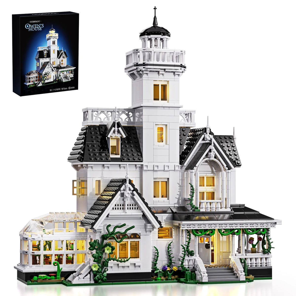 Medieval Vintage Cottage Building Blocks Set Magic House Owens Home Retro Architecture Bricks Collectible Gifts for Adult Fans
