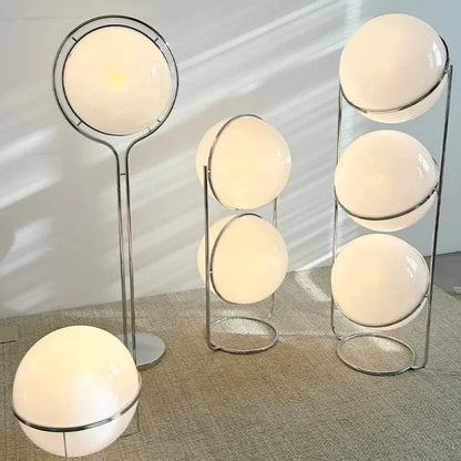 Nordic Designer Garrault Delord LED Floor Lamp Chrome Metal Acrylic Ball Floor Light Living Room Hotel Indoor Decoration Lamp
