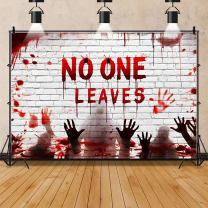 Horror Halloween Scary Blood Splatter Backdrop Red Blood Dripping Ghost Shadow Zombie Vampire Photography Background Studio