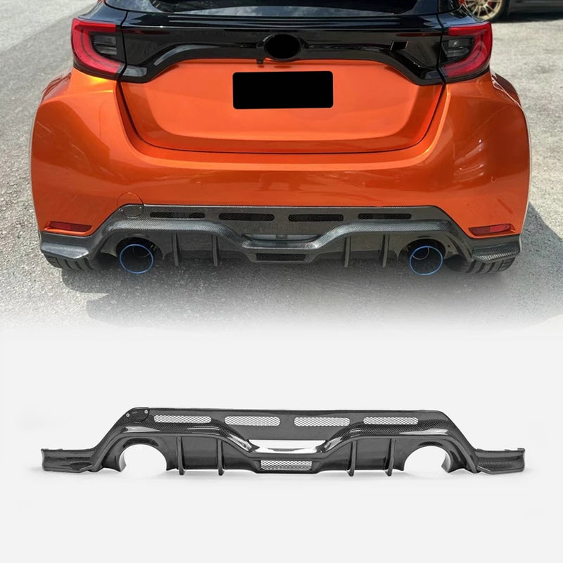 For Toyota GR Yaris GXPA16 VRS Type Rear Diffuser - Carbon Fiber/Glass Fiber for G16E 1.6T 2020+ JDM Aero Kit