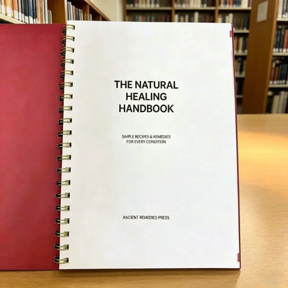 The Natural Healing Handbook, Spiral Bound Herbal Guide, Holistic Natural Remedies Book for Wellness Lovers, English Version