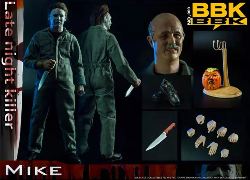1/6 BBK Halloween Michael Myers Pumpkin Head Version Action Figure Movable Joint Toy Character Collectibles