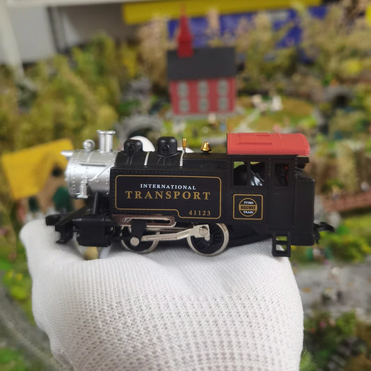1/87 HO Steam Train Model Powered Locomotive Small Train Toy European Version Children's Toy Alloy