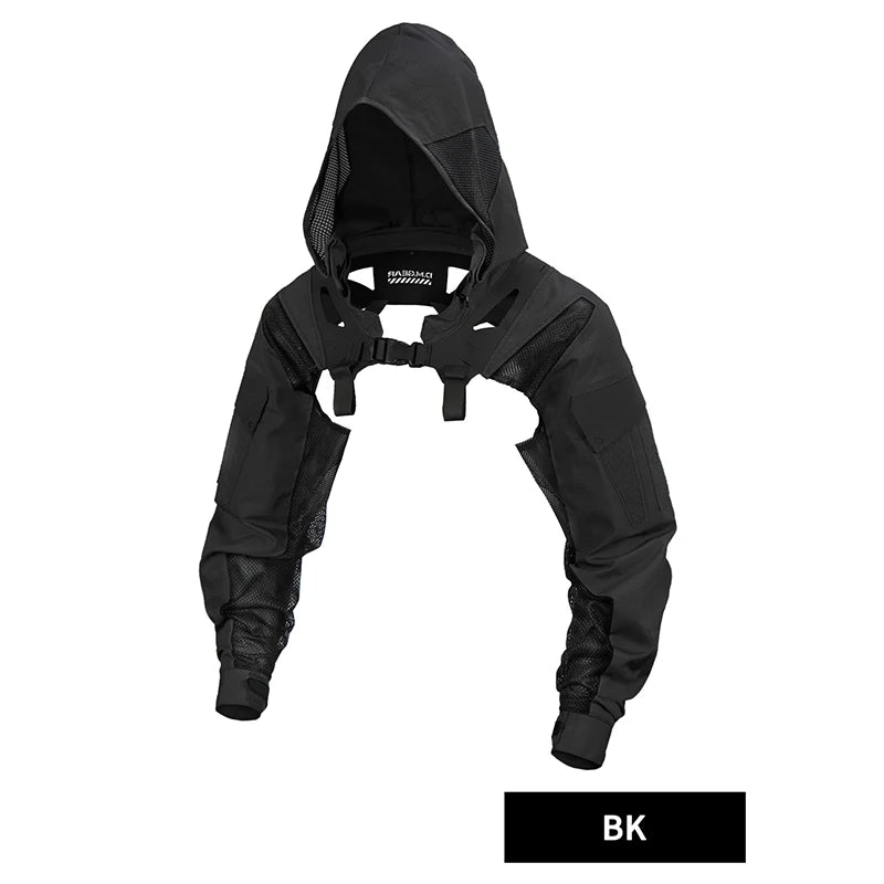 DMgear Original Tactical Coat Jacket Hood Long Sleeve Camouflage Clothing Breathable Comfortable Compatible Tactical Chest Rig