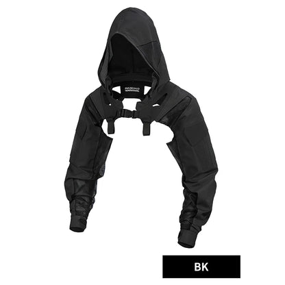 DMgear Original Tactical Coat Jacket Hood Long Sleeve Camouflage Clothing Breathable Comfortable Compatible Tactical Chest Rig