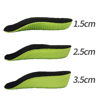 3.5CM Invisible Height Increasing Insoles Half Sole Heighten Sports Shoe Pad Inserts Men Women Orthopedic Arch Support Insole