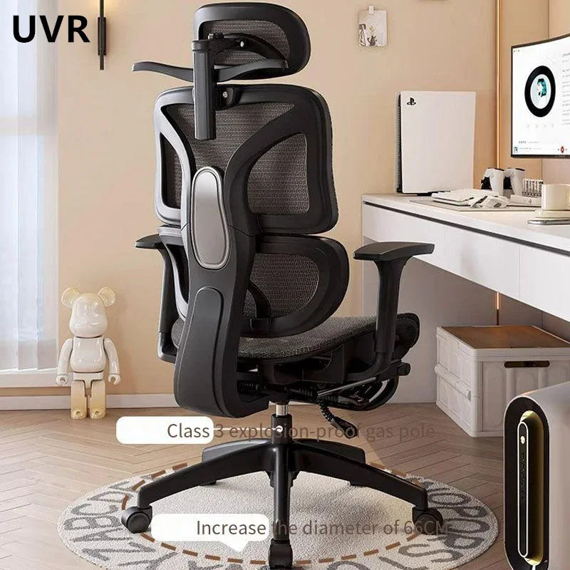 UVR Office Chair Ergonomic Design Armchair Recliner Chair Sedentary Comfort Breathable Mesh Staff Chair Game Athletics Chair