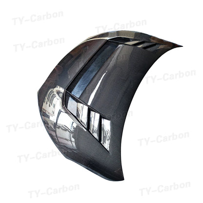 Real Carbon Fiber Front Hood Cover For Toyota GR Yaris GXPA16 2020+ VRS Car Front Engine Hood Bonnet Air Vent Cover Bodykit FRP