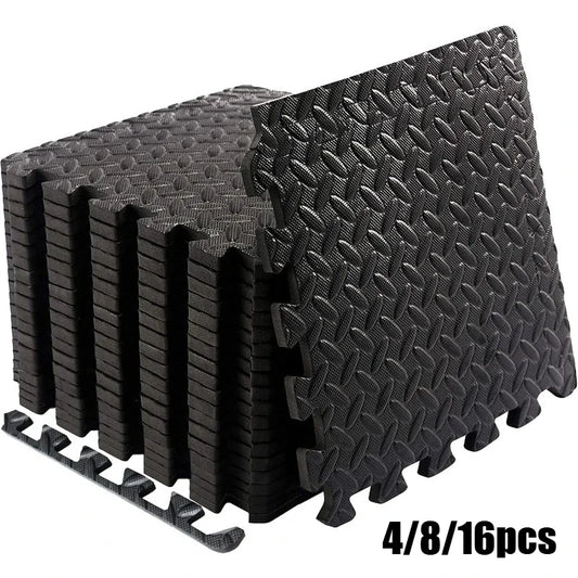 4/8/16PCS Interlocking EVA Foam Floor Mats Anti-Slip Protective Tiles for Home Gym Garage Workout Flooring Pad
