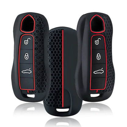 Silicone Car Remote Key Case FOB for Porsche Cayenne 958 911 Lepin 996 Macan Boxster Panamera 997 944 924 Panamera 718 971 9YA