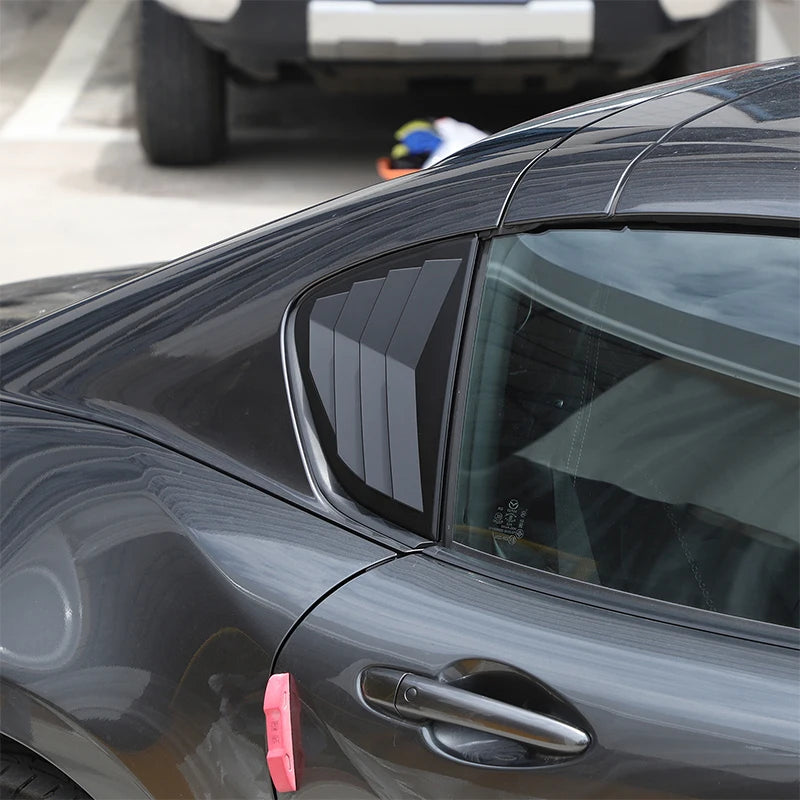 For Mazda MX-5 ND 2016-23 ABS Matt Black Car Rear Window Triangle Deflector Cover Trim Sticker Car Accessories (Hardtop Version)