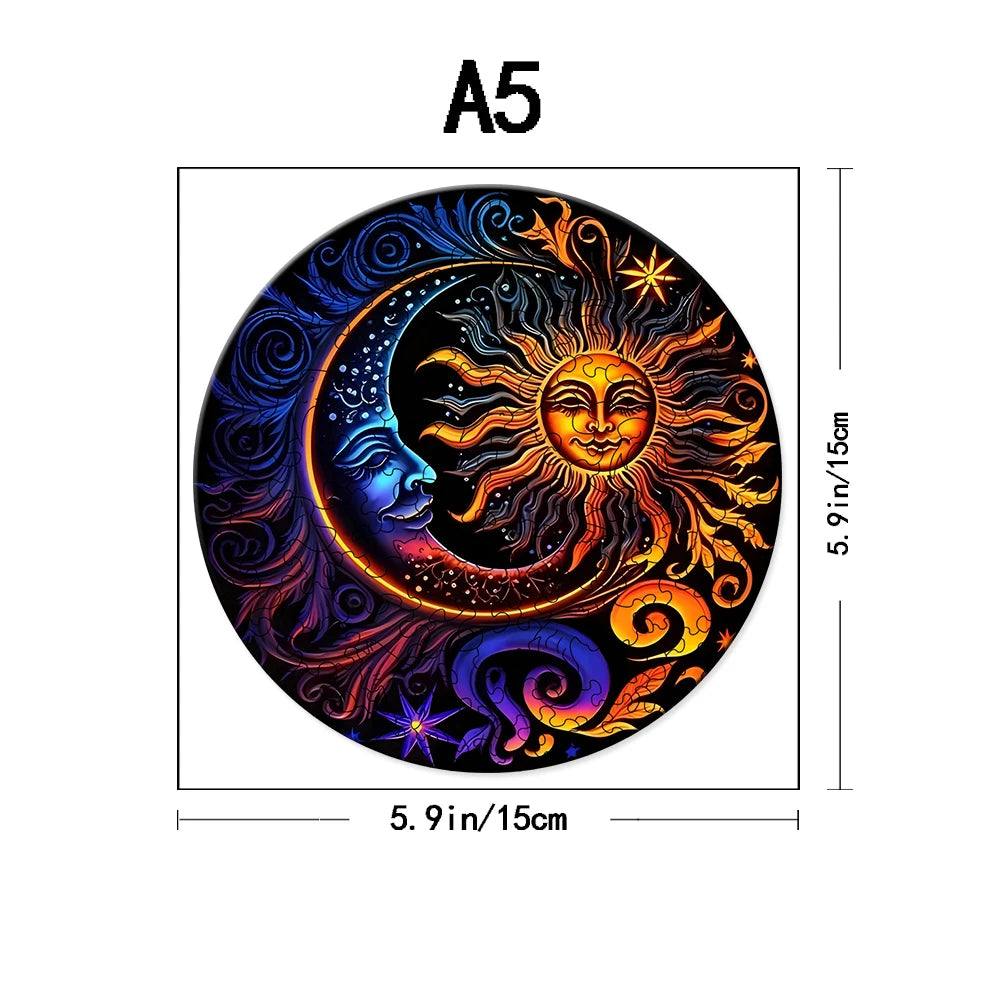 Wooden Puzzle - Adult Unique Alien Advanced Wooden Puzzle Gift - Happiness Tree, Ocean World Animal Jigsaw Puzzles Family Game