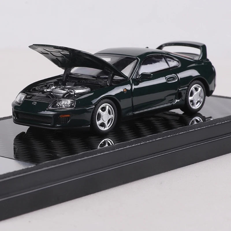 LCD 1:64 Supra A80 Alloy Model Car Can Open The hood