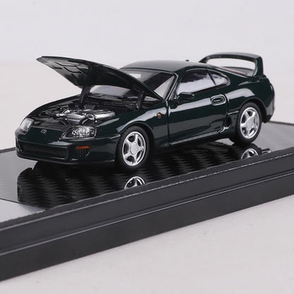 LCD 1:64 Supra A80 Alloy Model Car Can Open The hood