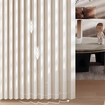Folding Room Divider Curtain for Kitchen and Fitting Room, Soft Partition Panel for Privacy and Modern Decor