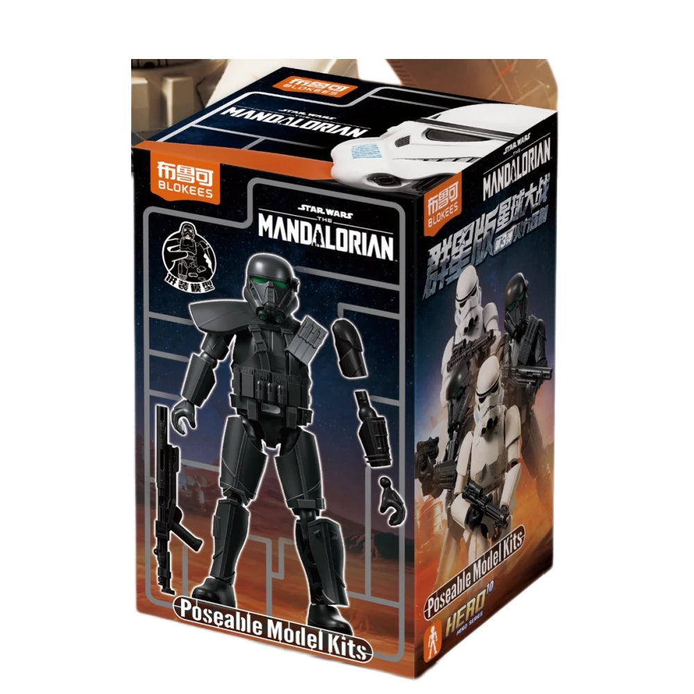 Blokees Galaxy Version 03 Trooper Collection Star Wars The Mandalorian Blind Box Poseable Model Kit Collectible Action Figure
