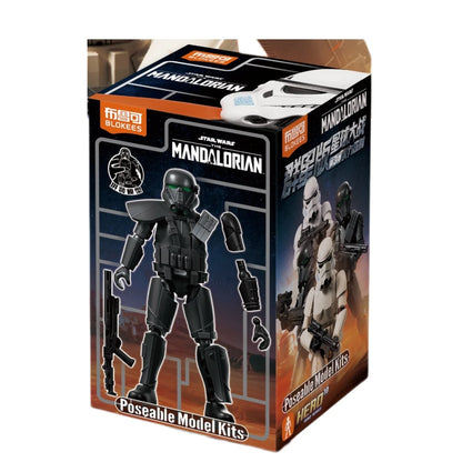 Blokees Galaxy Version 03 Trooper Collection Star Wars The Mandalorian Blind Box Poseable Model Kit Collectible Action Figure