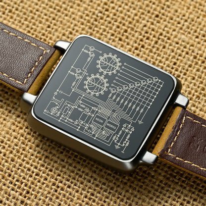 NEW NEONWORKS BACKTOFUTURE 2 Nixie Tube Digital Watch: Sapphire Glass, 9-Color Backlight, USB-C Wireless Charging