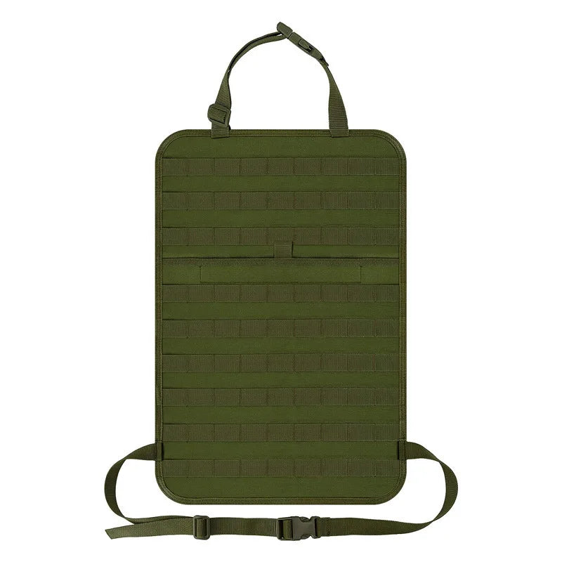 Tactical Car Seat Back Organizer Tactical Vehicle Panel Organizer with 5 Detachable Molle Pouches Universal Fits Most of Vehicle
