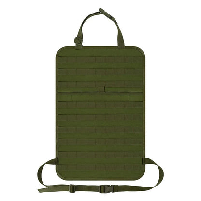 Tactical Car Seat Back Organizer Tactical Vehicle Panel Organizer with 5 Detachable Molle Pouches Universal Fits Most of Vehicle