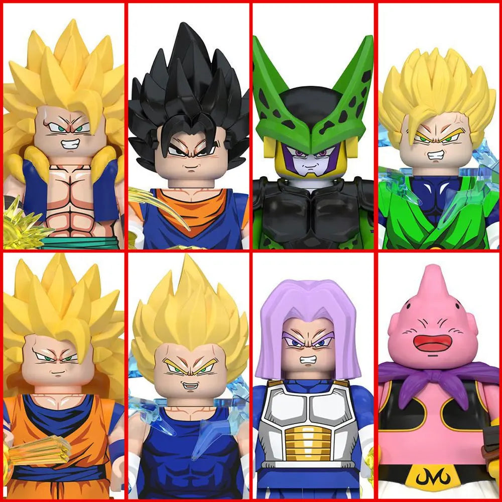 Dragon Ball Building Blocks Wukong Vegeta Felisaz Buu Collection Action Dolls Children Assemble Building Blocks Toys and Gifts