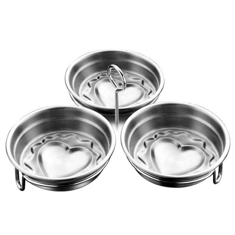 Stainless Steel Egg Poacher Poaching Pan Mould Egg Steamer Steamed Egges Mold Hoousehold Kitchen Cooking Tool Gadget