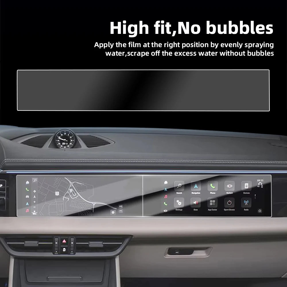 Car Integrated Screen Tempered Glass Protector HD Protective Film for Porsche Macan EV 2024-2025 Auto Interior Accessories