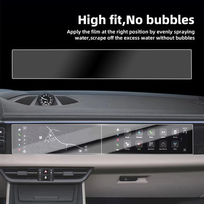 Car Integrated Screen Tempered Glass Protector HD Protective Film for Porsche Macan EV 2024-2025 Auto Interior Accessories