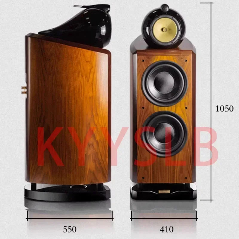 300W 10-inch High Power Three-way 4-unit High-end Passive Speaker Home Theater Floor Speaker Large  Bass Speaker High Fidelity