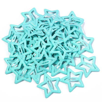 50pcs/lot Metal Colorful Kids BB Hair Clips Y2K Star Hair Clips For Broken Hair Clip Bangs Hair Clip Girls Y2K Style Hair Clips