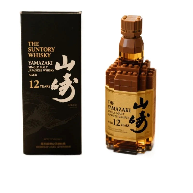 Whiskey Bottle Building Blocks Baileys Irish Cream Mini Liquor Model Creative DIY Bricks for Home Decor Model Kids Toys Gift